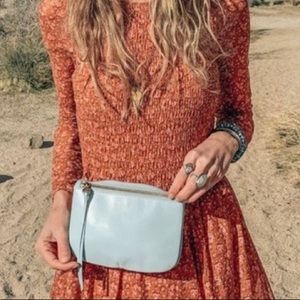 Authentic HOBO Leather fold over belt bag /Crosby
